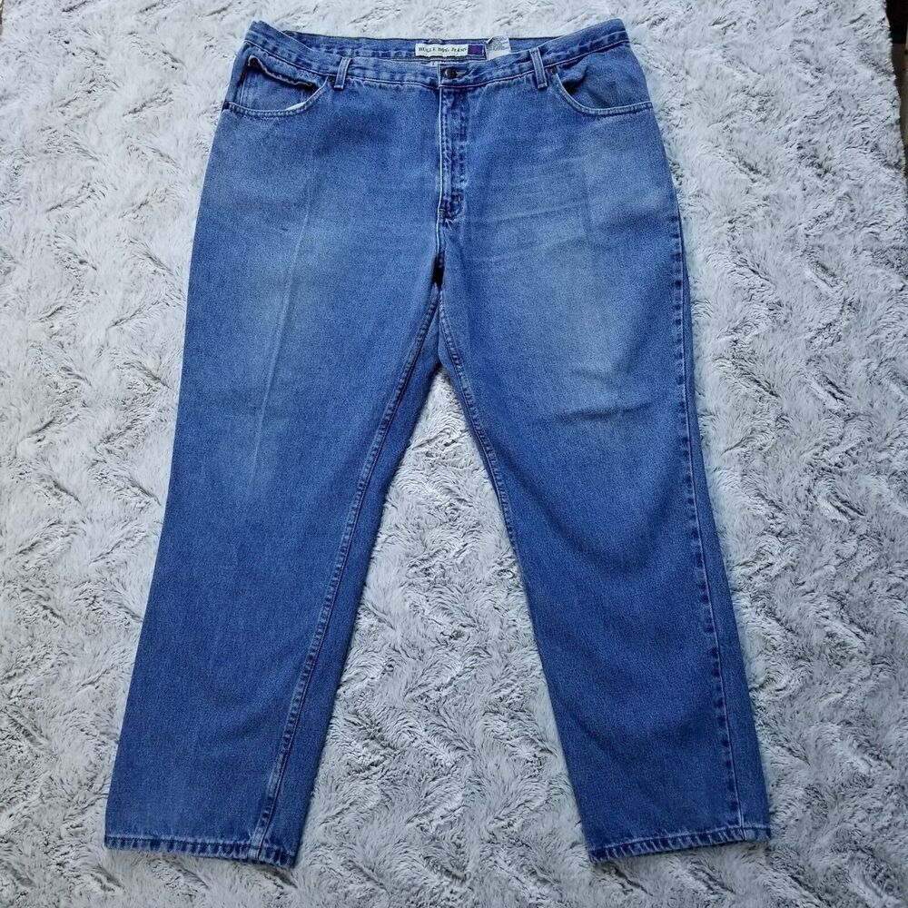 Bugle Boy Jeans Mens 44x30 750 Regular Straight Blue Medium Wash Denim